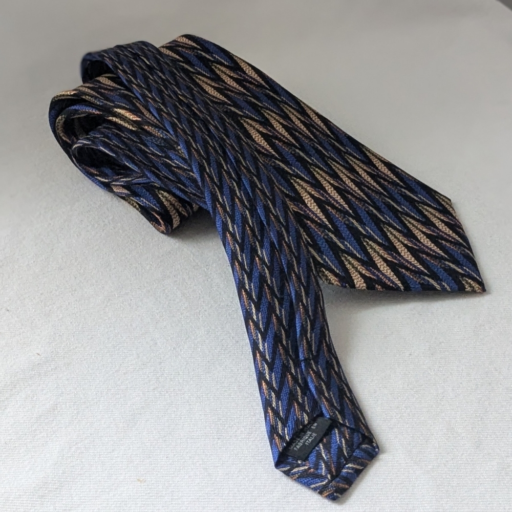 Missoni Cravatte Statement Zigzag Design Blue + M… - image 4